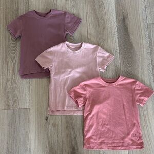 Little Bipsy elevated tee 3 pack - mauve - 3/4